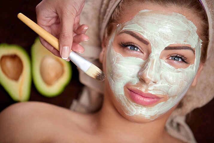 Applying face masks for rejuvenation at home